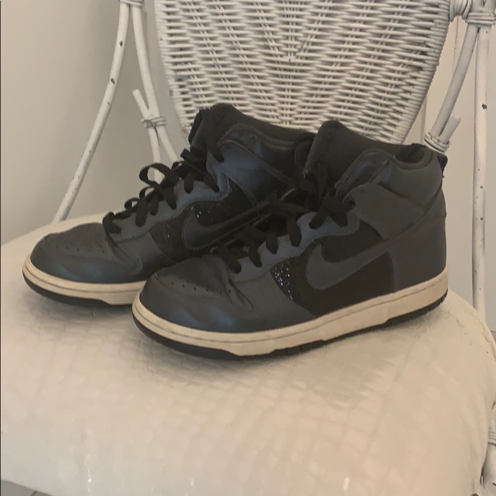 Gun metal grey with sparkle limit edition high top